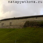 Стена Крома у р,Пскова