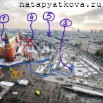 Схема 2 движения от Угловой Арсенальной башни - вид сверху