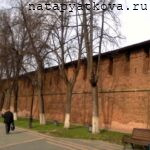 Крепостная стена у Дмитриевской башни