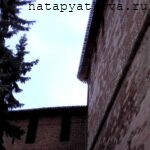 Место крепления стены к Никольской башне