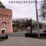 Вид на крепостную стену от Дмитриевской до Пороховой башни