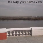 Вид на Волгу с нижней смотровой площадки Чкаловской лестницы
