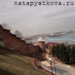 Слияние Оки и Волги - вид 1 со стороны Чкаловской лестницы