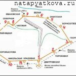 Схема крепостной стены и башен Нижегородского Кремля