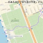 Москва. План-схема пути до Северного речного вокзала и парка