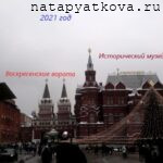 Воскресенские ворота и Исторический музей у Красной площади  2021 год
